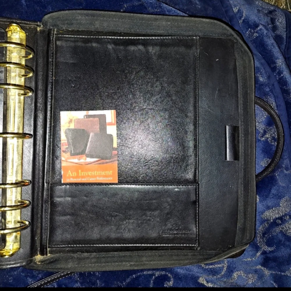 Franklin Covey Leather Crossbody Briefcase